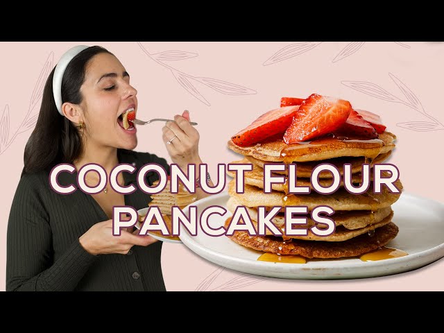 Coconut Flour Pancakes Recipe (no eggs) - Two Spoons