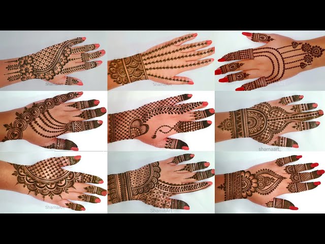Top 10 Easy Simple Eid Special Stylish Mehndi Design| Mehandi back hand| आसान मेंहदी डिजाइन