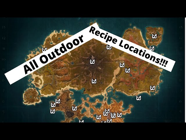 Conan Exiles Isle of Siptah : ALL outdoor recipe Locations!!!