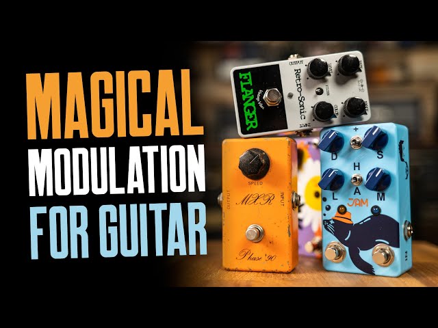 Guitar Modulation Effects In A Band Jam [Phaser, Flanger, Vibe, Tremolo & Vibrato]
