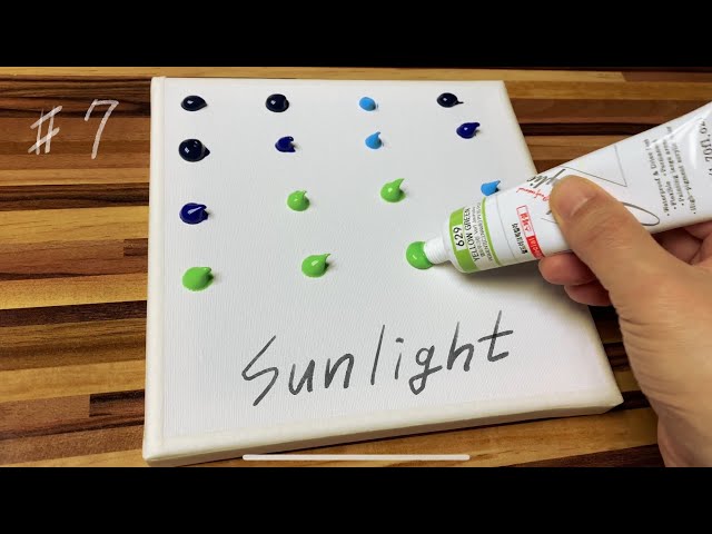 Daily challenge #7 / Easy Acrylic Painting / For Beginners / Sunlight