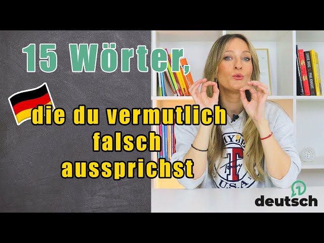 Diese 15 Wörter sprichst du vermutlich falsch aus🤐 | German words you probably pronounce wrong.