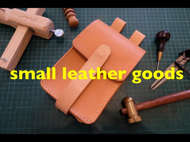 making a simple leather waist pouch Leather Crafting