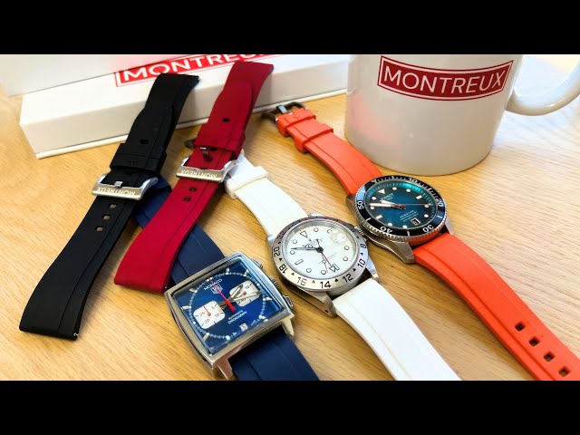 Making My Rolex, Monaco And Tissot Look Fresh For The Summer | Montreux FKM Rubberstraps