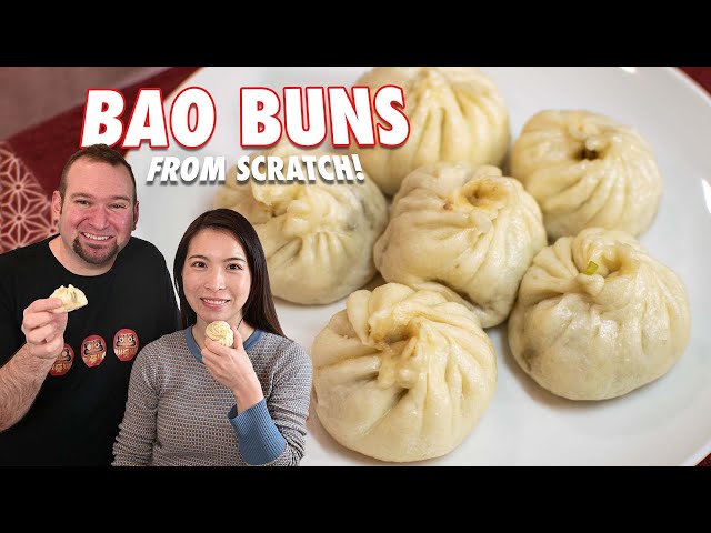 How to Make Bao Buns (aka Nikuman) from Scratch! Dough & Filling Recipe