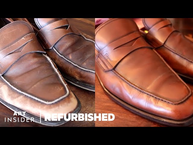 How $700 Ferragamo Loafers Are Professionally Restored | Refurbished
