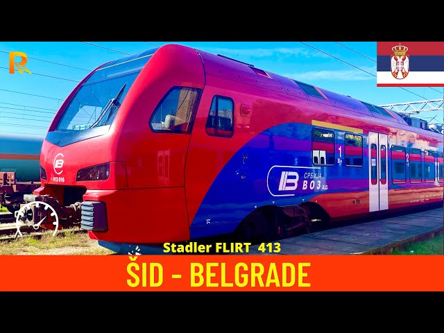 Cab ride Šid - Belgrade (Serbian Railways) train drivers view 4K