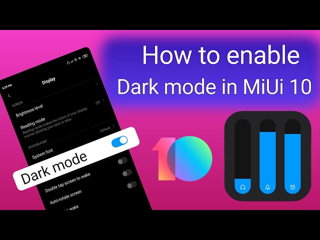 How to enable dark mode on MiUi 10 | dark mode in MiUi | best MiUi theme | #NH_Soft