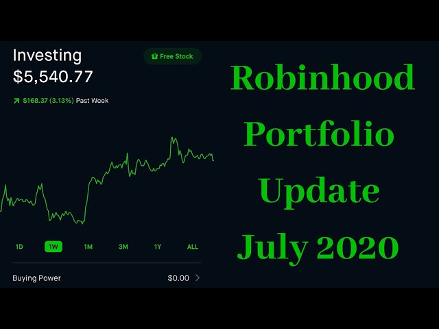 Portfolio Diversity, Higher Dividends | Robinhood Portfolio July 2020