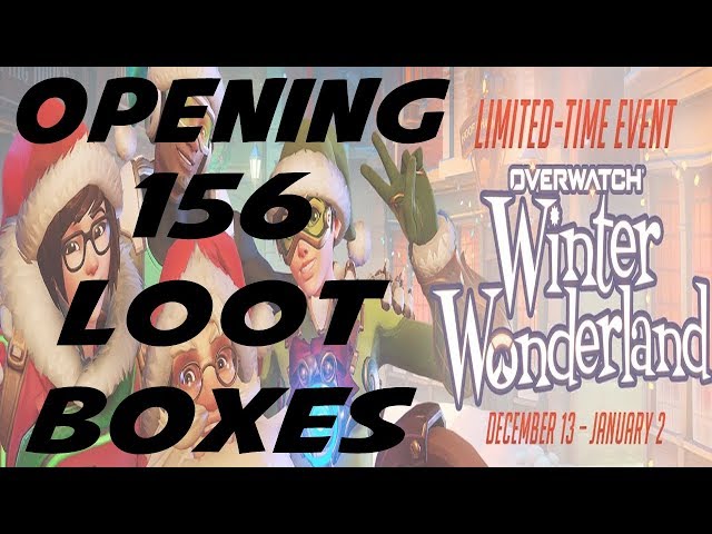 Overwatch: Opening 156 Winter Wonderland 2017 Loot Boxes