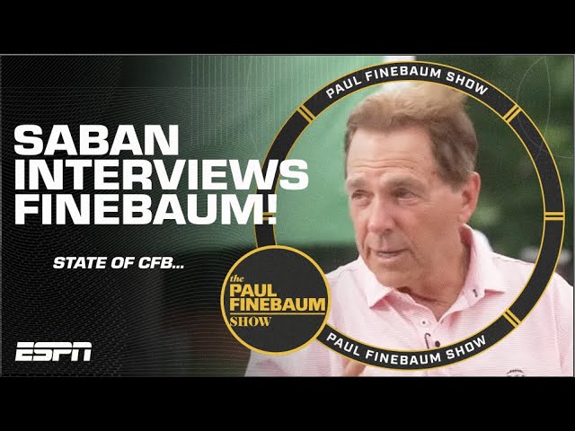 Nick Saban TURNS THE TABLES and interviews Paul Finebaum | The Paul Finebaum Show