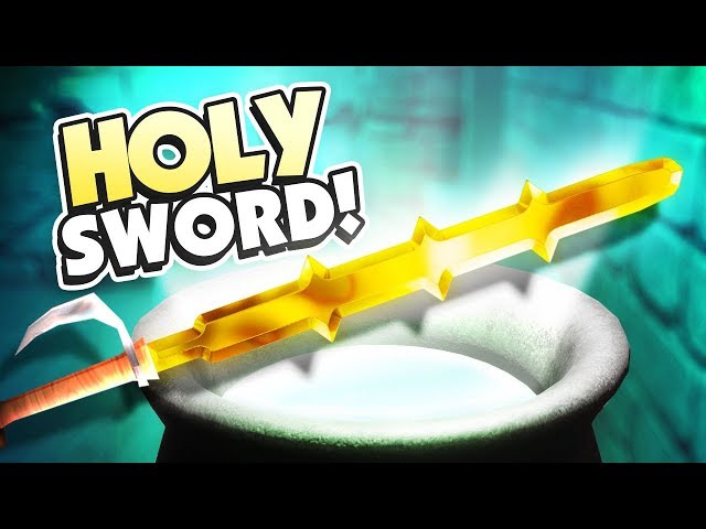 CRAFTING THE GOLDEN HOLY SWORD - Fantasy Blacksmith