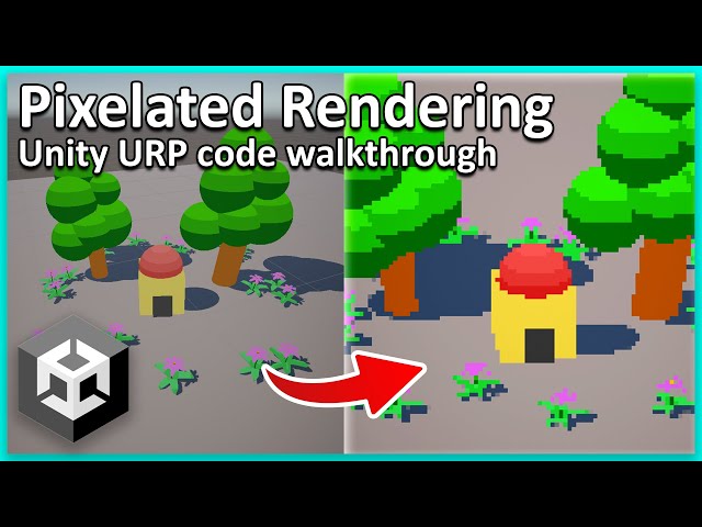 Unity PIXELATED RENDERING in URP Using Custom Renderer Features (Code Walkthrough)