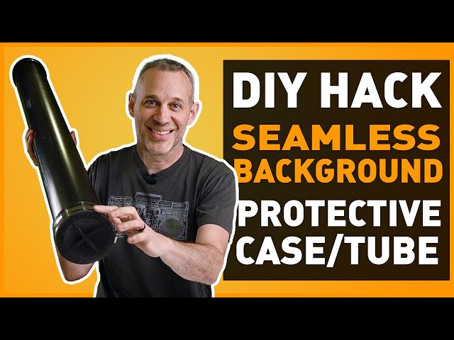 DIY Seamless Background Protective Tube Hack for Photographers