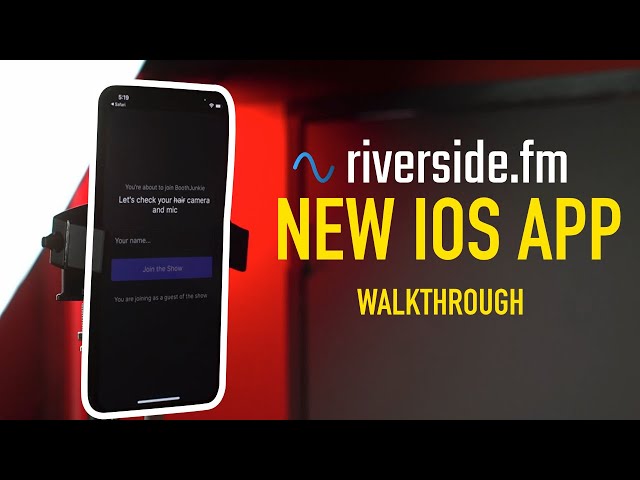 RIVERSIDE.FM New IOS App -  How it all works | Booth Junkie