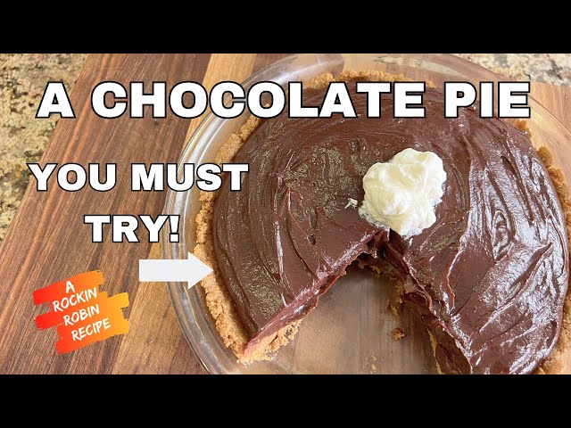 How to Make Decadent Hot Chocolate Pie with Peanut Butter Graham Cracker Crust