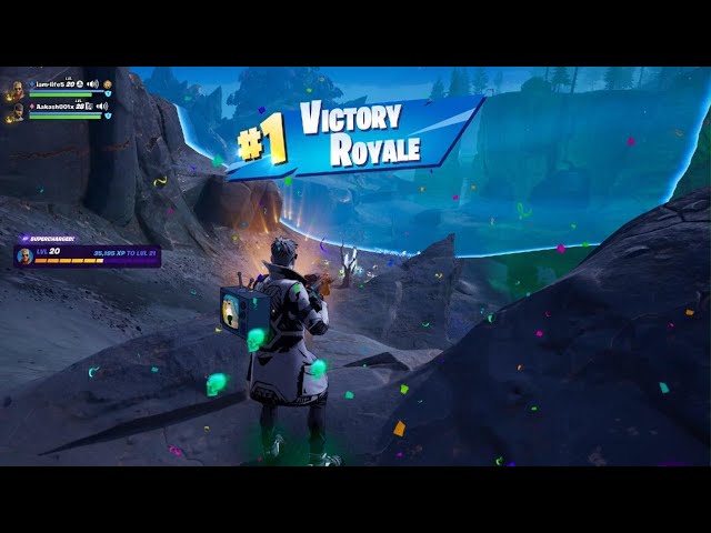 Fortnite victory royal with wings and Hades chains