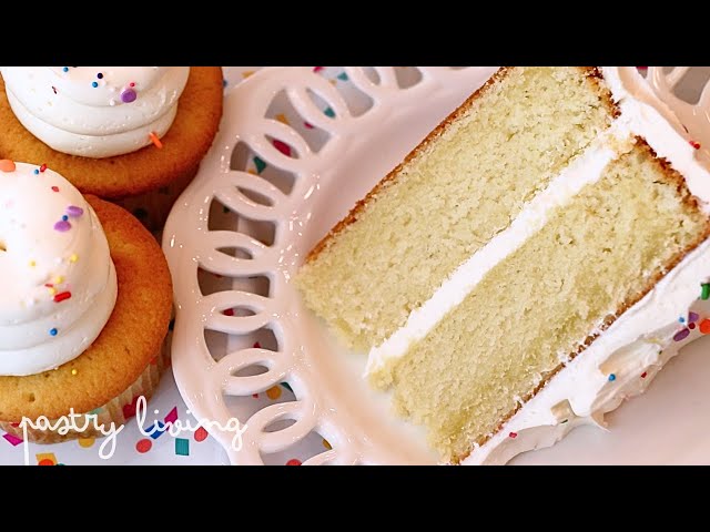 BEST Classic Vanilla Cake Recipe | Perfectly Moist & Soft!