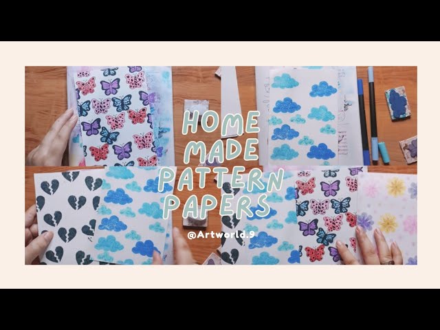 how to make pattern papers at home