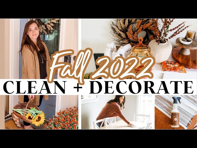 ✨2022 FALL CLEAN + DECORATE WITH ME 🍂🏡NEW Autumn Decor Ideas | Simple Cozy Minimalist | DECLUTTER