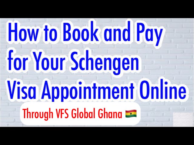 How to BOOK and PAY for your SCHENGEN Visa Application Appointment Online || #Schengenvisa #VFS
