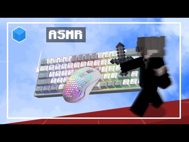 Thocky Keyboard & Mouse ASMR | CubeCraft Bridges