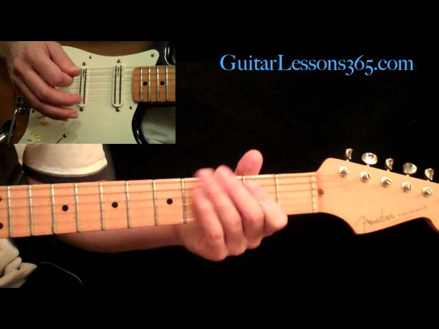 Thunderstruck Guitar Lesson Pt.2 - AC/DC - All Rhythm Guitar Parts