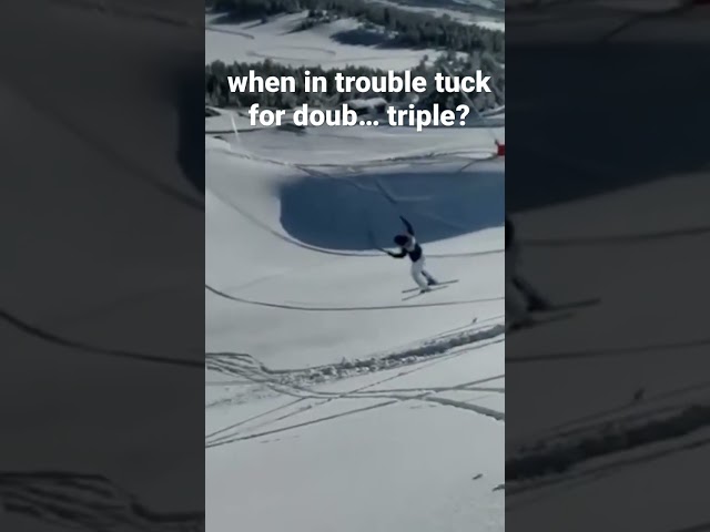 when in trouble tuck for doub… triple? ski fails