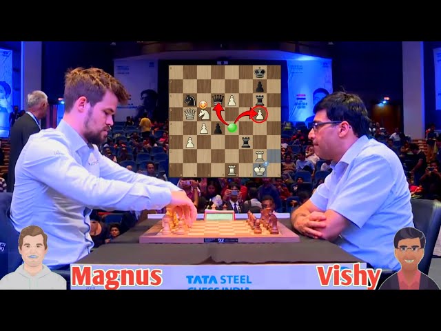 Magnus Carlsen vs Viswanathan Anand | Tata Steel Masters Blitz