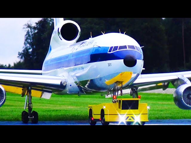 RC AIRLINER BEST SCALE BUILD OF A RC TRISTAR LOCKHEED L-1011 TURBINE RC MODEL WITH PUSHBACK