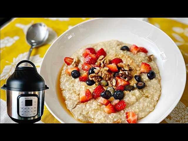 Get Ahead with Batch Cooked Steel Cut Oats in the Instant Pot