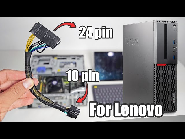 ATX 24 Pin to 10 Pin Power Supply  cable adapter for Lenovo M900 SFF  Motherboard testing