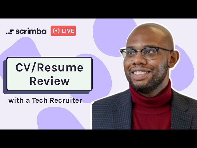 Developer CV/Resume Review with a Tech Recruiter