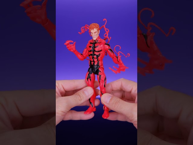 Quick Look: Marvel Legends Spider-Man Animated Series Black Suit Spidey and Carnage!