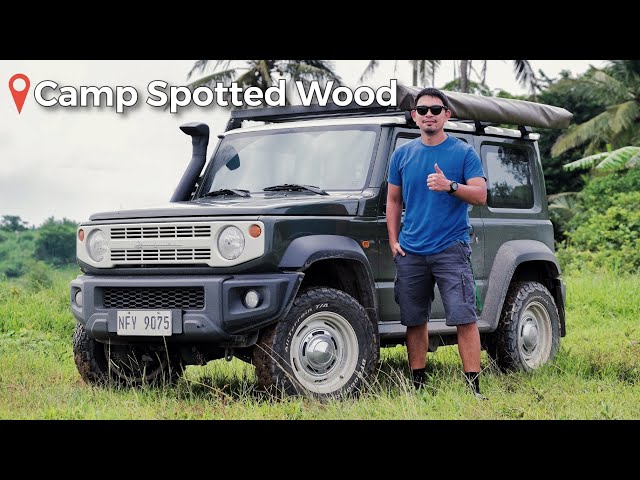 CAMP SPOTTED WOOD by Villa Escudero, Laguna Camping site | SOLO CAR CAMPING in the Suzuki Jimny 4x4