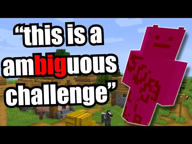 Minecraft, but if I say "big" I get bigger...