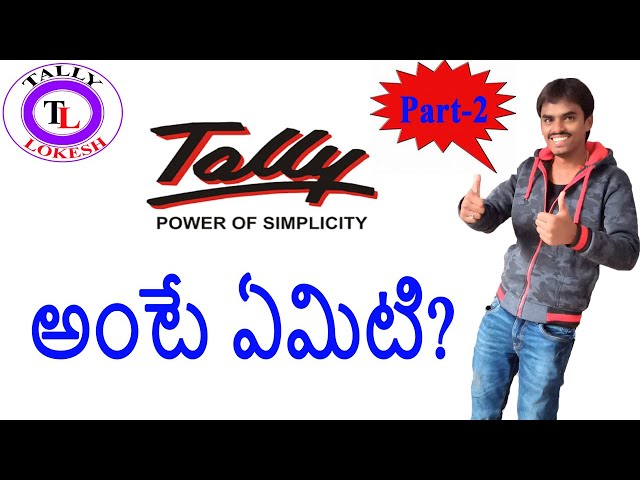 What is the Tally ? Who invented Tally Accounting Software in Telugu ?