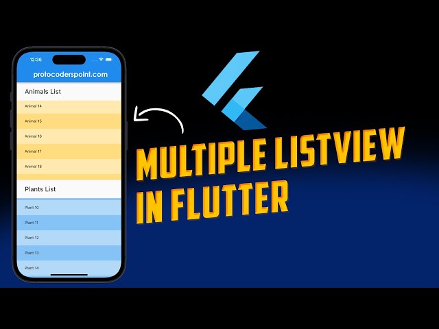 Multiple Listview in Flutter