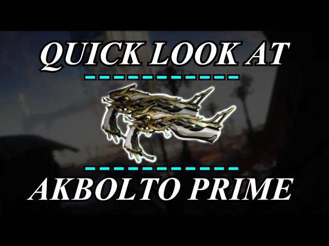 Warframe - Quick Look At: AkBolto Prime (3 Forma)