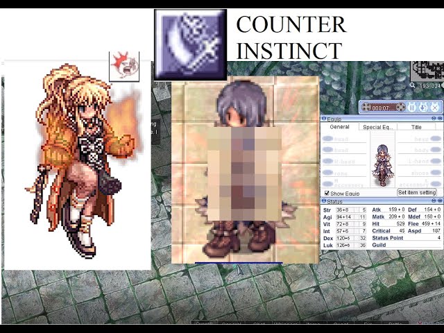 [iRO] Sarah and Fenrir - Naked SC Run with Counter Instinct