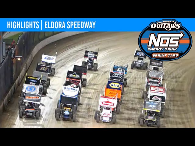 World of Outlaws NOS Energy Drink Sprint Cars Eldora Speedway July 13, 2022 | HIGHLIGHTS