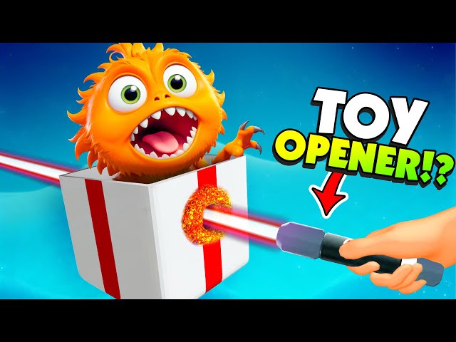 I Opened Toys With a LIGHT SABER! - Toy Master VR