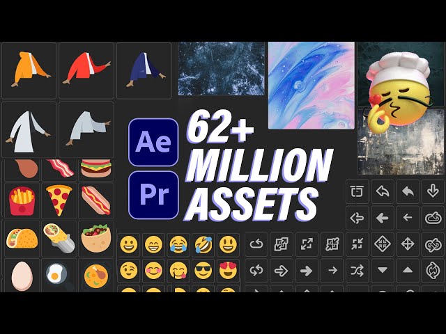 GIFS, textures, vectors, icons, and assets in Premiere Pro and After Effects - Wander Plugin