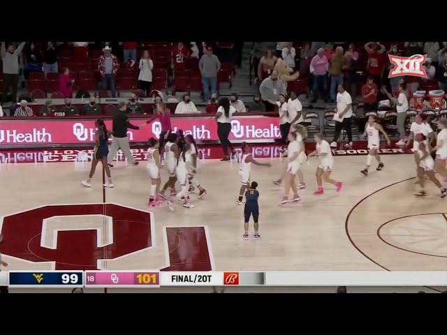West Virginia vs No. 18 Oklahoma Women's Basketball Highlights