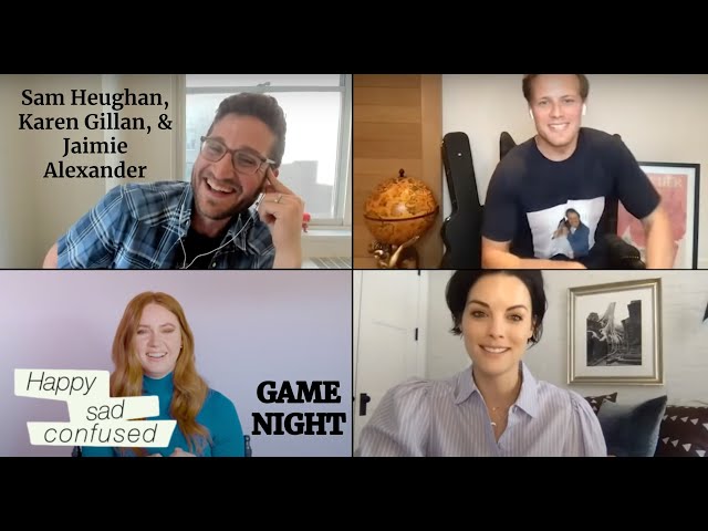 Sam Heughan, Karen Gillan, & Jaimie Alexander play GAME NIGHT: Happy Sad Confused