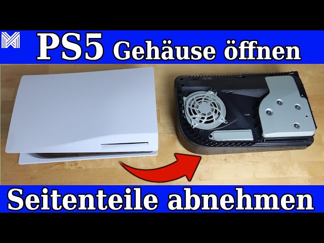 PS5 Seitenteile abnehmen - Abdeckungen abnehmen - Cover öffnen - PS5 Öffnen