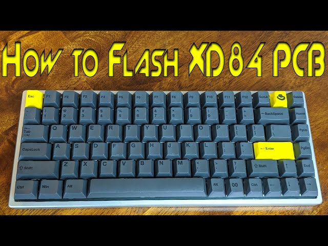 How to Flash the XD84 Mechanical Keyboard PCB