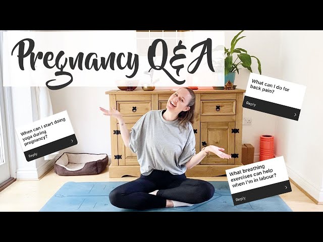 PREGNANCY Q&A | Your pregnancy fitness questions answered with Laurie from LEMon Yoga