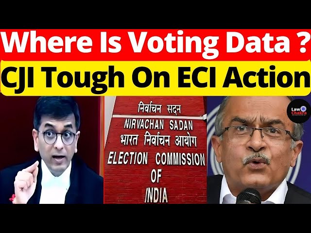 CJI Tough On ECI Action; Where Is Voting Data? #lawchakra #supremecourtofindia #analysis
