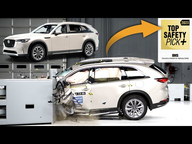 2024 Mazda CX 90 Safety and Crash Test earn TOP SAFETY PICK+ awards
